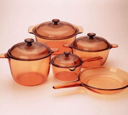 Visions 9 Pcs Covered Cookware Set VS-339