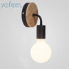 Simple Nordic Style Wall Lamp Black