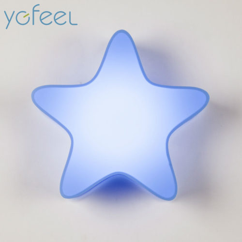 Star Shape Wall Lamp Blue