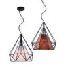 Pyramid Shaped Pendant Light 25cm Diameter