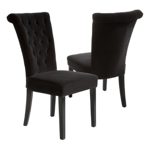 Black Velvet Chair