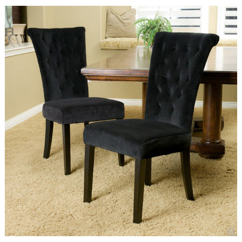 Black Velvet Chair