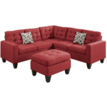 Modern Red Sectional Sofa