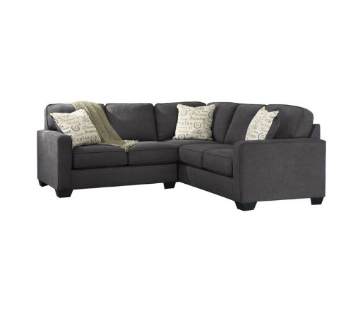 Smoke-Grey Sectional Sofa