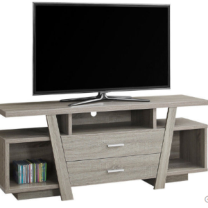 Dark Taupe Open TV Stand