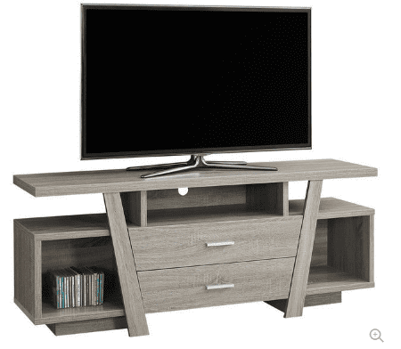 Dark Taupe Open TV Stand