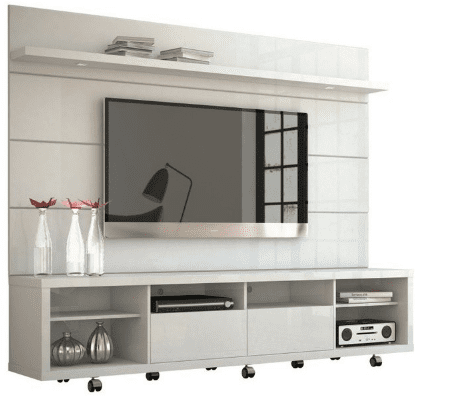 Enormous White TV Stand