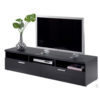 3 Drawer Black TV Stand