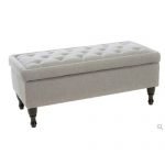 Cream Logan Ottoman