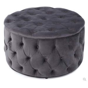 Dark Gray Ottoman