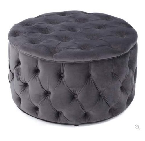 Dark Gray Ottoman