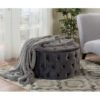 Dark Gray Ottoman