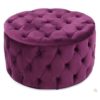 Dark Magenta Ottoman