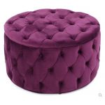 Dark Magenta Ottoman