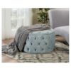 Sky Gray Ottoman