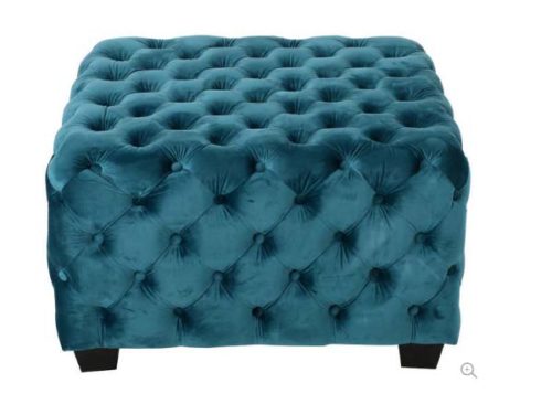 Dark Teal Ottoman