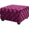 Fuchsia Pink Ottoman