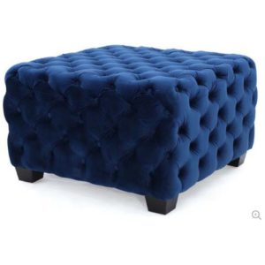 Midnight Blue Ottoman