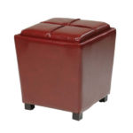 OTTOMAN REDECO CUBE LEATHER OTTOMAN