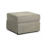 TAN FABRIC OTTOMAN