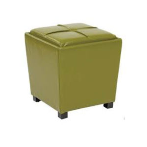 Ottoman Kiwi Green Cube Ottoman