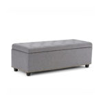 Light Gray Response Ottoman