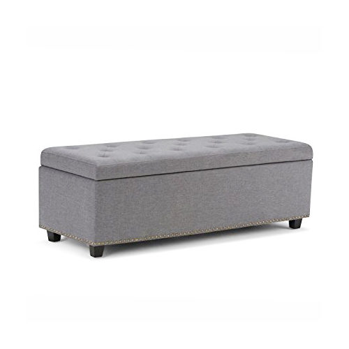 Light Gray Response Ottoman