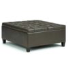 Choc Brown Storage Ottoman