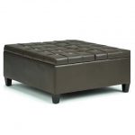 Choc Brown Storage Ottoman