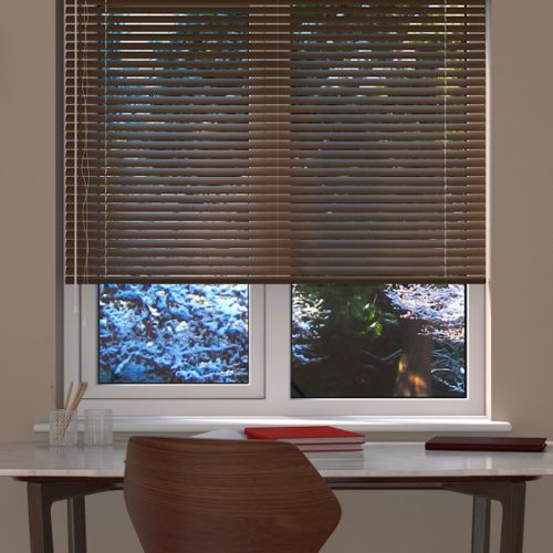 Aluminum Venetian Blind- Brown