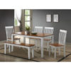 White 6-Piece Dining Set