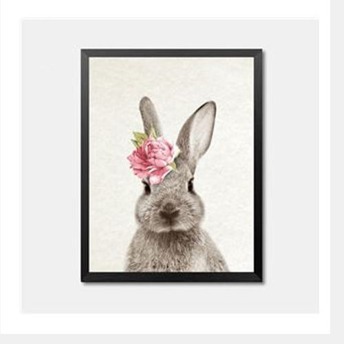 Happy Rabbit Framed Art