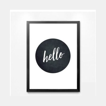 Hello Framed Print