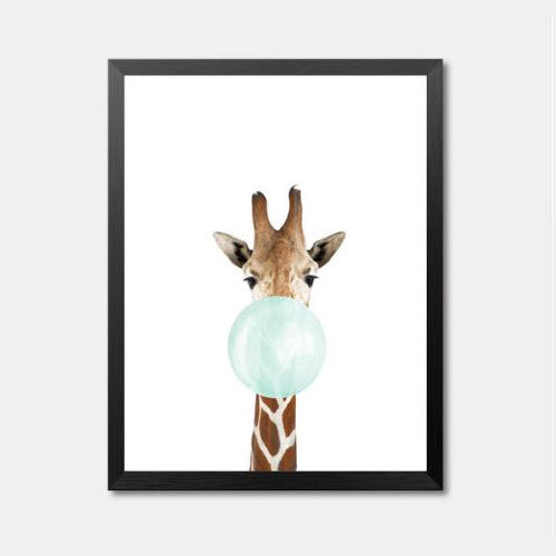 Giraffe Framed Art