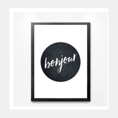 Bonjour Framed Print