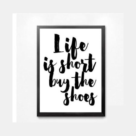 Buy Shoes Framed Textual Art
