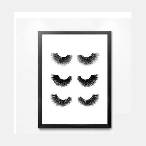 Triple Lashes Framed Art