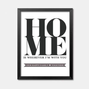 Simple Home Framed Wall Art