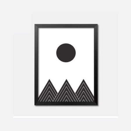 Abstract Black Framed Wall Art