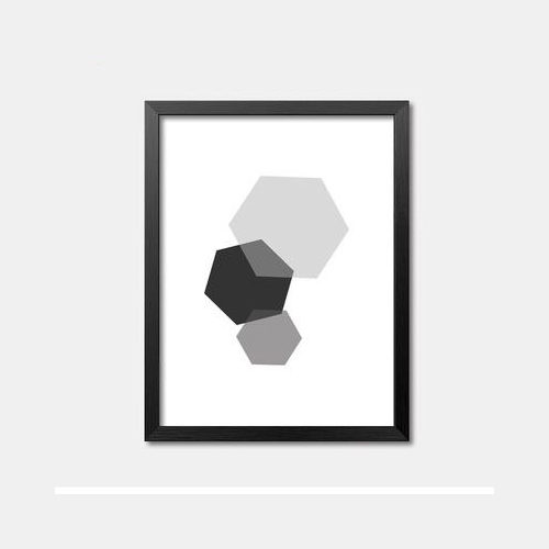 Geometric Black and White Art