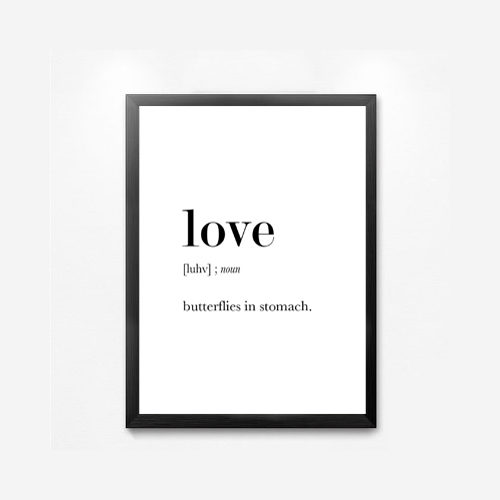 Love Definition Wall Art