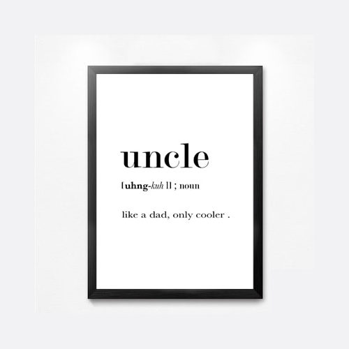 Uncle Definition Wall Art