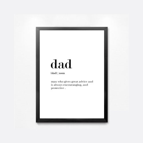 Dad Definition Wall Art