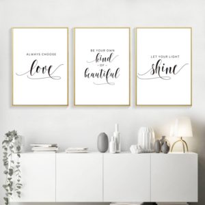 Textual Framed Wall Art Set