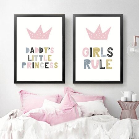 Girls Rule Wall Art