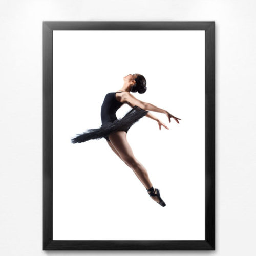 Colored Ballet Dancer Wall Art