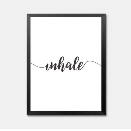 Inhale Framed Wall Art