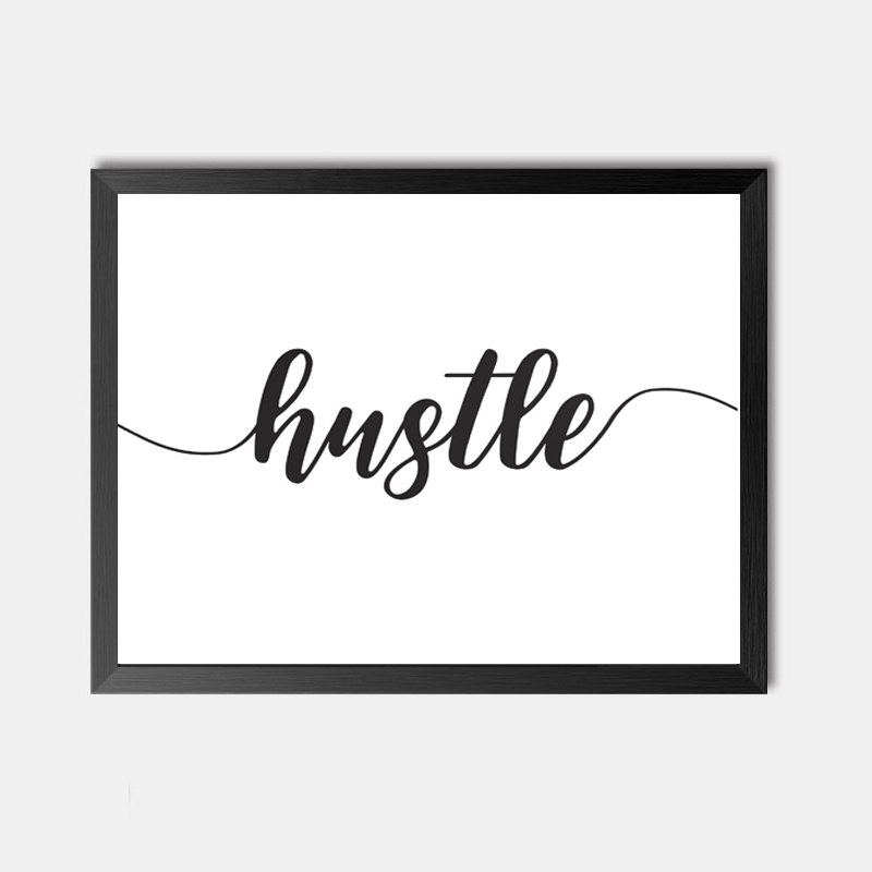 Buy the Hustle Framed Wall Art Online in Nigeria - DECORHUBNG