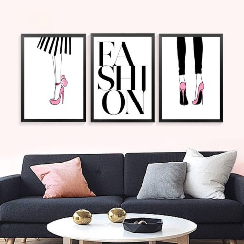 Modern Fashion Wall Art Set