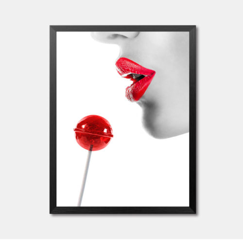 Red Lolly Framed Wall Art